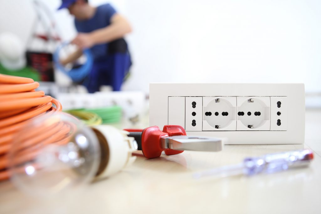 Electrician Work With Electrical Equipment
